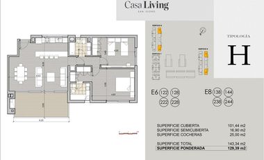 CASA LIVING- Departamento en venta en Las Lomas de San Isidro.