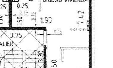 VENTA DEPARTAMENTO 1 DORMITORIO CON PARRILLERO EN ZONA RÍO