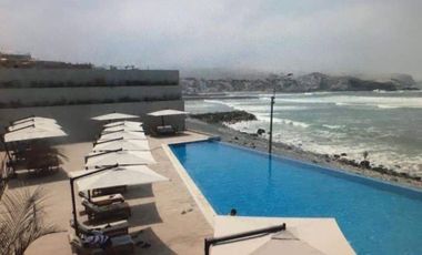 Alquiler de Departamento Amoblado con Vista Lateral al Mar Condominio Ocean Reef, San Bartolo, 55m2