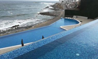 Alquiler de Departamento Amoblado con Vista Lateral al Mar Condominio Ocean Reef, San Bartolo, 55m2