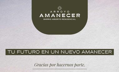 VENTA - Terreno. Arroyo Amanecer, Arroyo Seco.