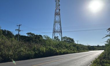 Terreno ideal para proyecto comercial o industrial sobre carretera en Motul, Yuc