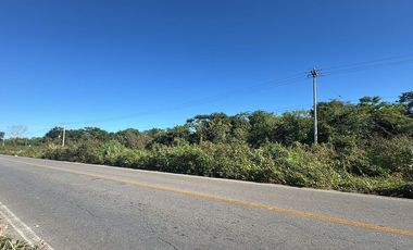 Terreno ideal para proyecto comercial o industrial sobre carretera en Motul, Yuc