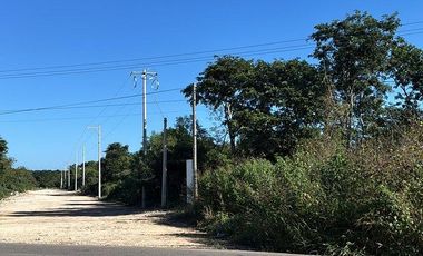 Terreno ideal para proyecto comercial o industrial sobre carretera en Motul, Yuc