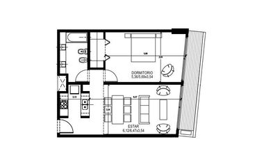 Departamento vista al rio  - Vicente Lopez