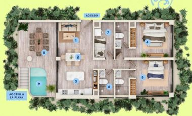 DEPARTAMENTOS CON VISTA AL MAR EN SAN CRISANTO MERIDA YUCATAN