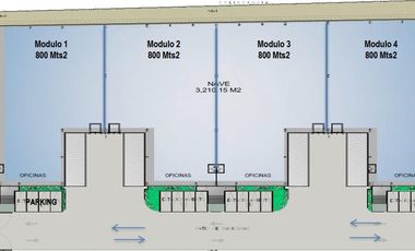 Bodega en renta de 3,200 m2 divisibles en Toluca