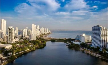 VENDO EN CARTAGENA APARTAMENTO USO TURISTICO EN EL LAGUITO CON VISTA