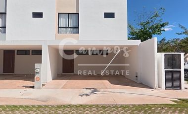 Townhouse de 2 pisos, 2 recamaras en privada en Cholul Yucatan  Escrituracion inmediata