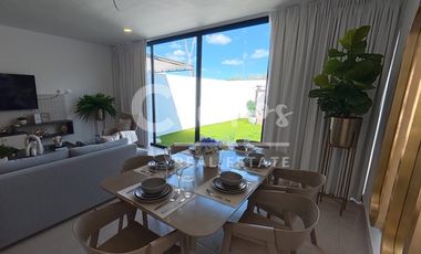 Townhouse de 2 pisos, 2 recamaras en privada en Cholul Yucatan  Escrituracion inmediata