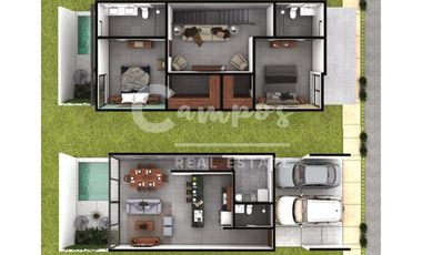 Townhouse de 2 pisos, 2 recamaras en privada en Cholul Yucatan  Escrituracion inmediata