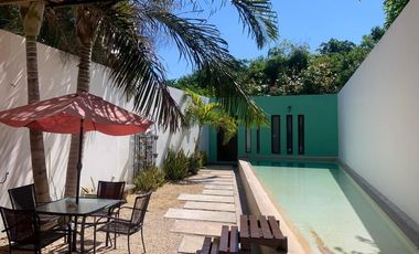 Casa en renta en Mérida Centro amueblada con piscina.