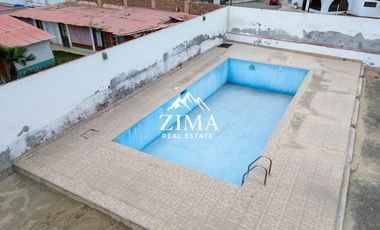 Se Vende Amplia Casa con Piscina como Terreno en Tercera Fila de Playa Pulpos, 636mt2