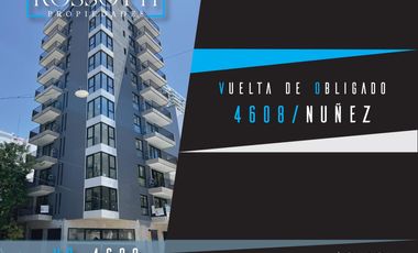 Exc. depto. de 2 amb. c/ balcón al frente - 44.13m2 - Nuñez