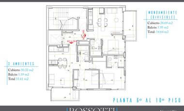Exc. depto. de 2 amb. c/ balcón al frente - 44.13m2 - Nuñez