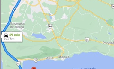 TERRENO EN VENTA AL LADO DEL LAGO DE CHAPALA POSIBLE APORTACIÓN.