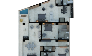 DEPARTAMENTO EN VENTA RISCO BUCERÍAS