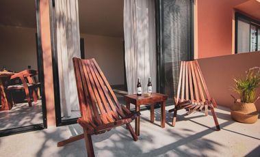 Roof Top 2BR  apartment in Tulum Pool+Gym+ BBQ