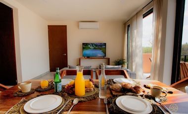 Roof Top 2BR  apartment in Tulum Pool+Gym+ BBQ