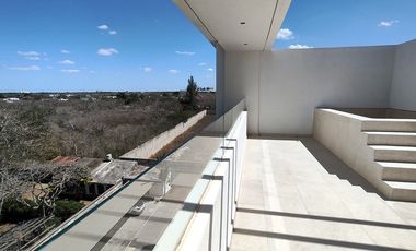 Penthouse amueblado en renta en Temozón Norte