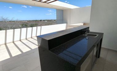 Penthouse amueblado en renta en Temozón Norte