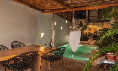 VENTA REMATE DEPARTAMENTO 1 RECAMARA SASKAB TULUM REGIÓN 15  ESCRITURA INMEDIATA