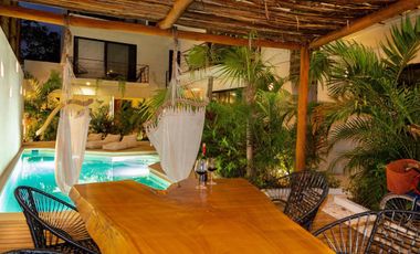 VENTA REMATE DEPARTAMENTO 1 RECAMARA SASKAB TULUM REGIÓN 15  ESCRITURA INMEDIATA