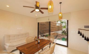 VENTA REMATE DEPARTAMENTO 1 RECAMARA SASKAB TULUM REGIÓN 15  ESCRITURA INMEDIATA