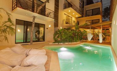 VENTA REMATE DEPARTAMENTO 1 RECAMARA SASKAB TULUM REGIÓN 15  ESCRITURA INMEDIATA
