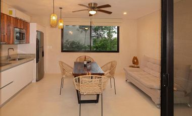 VENTA REMATE DEPARTAMENTO 1 RECAMARA SASKAB TULUM REGIÓN 15  ESCRITURA INMEDIATA