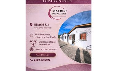 DEPARTAMENTO EN ALQUILER, Tupungato Mendoza