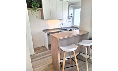 2 ambientes a nuevo. balcón. Amoblado. Centro Mar del Plata