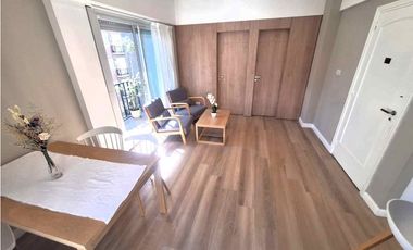 2 ambientes a nuevo. balcón. Amoblado. Centro Mar del Plata