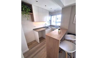 2 ambientes a nuevo. balcón. Amoblado. Centro Mar del Plata