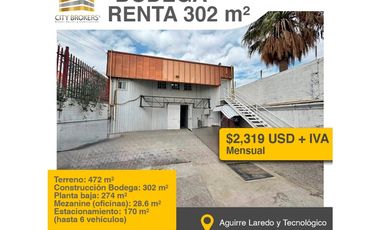 BODEGA EN RENTA EN AV TECNOLOGICO