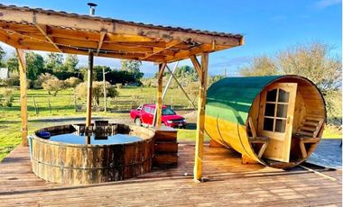 CABAÑAS EQUIPADAS EN TERRENO DE 5.000 M2 EN LONGAVI