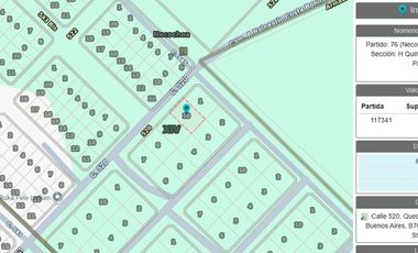 Venta Lote 600mts2 barrio Altos del Faro Quequén