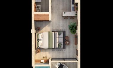 DEPARTAMENTO EN VENTA DE 1 HABITACION CON VISTA AL MAR