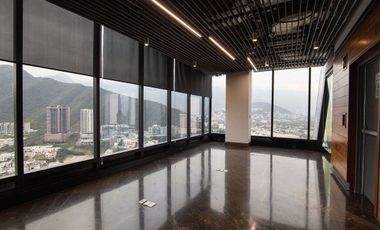 Lujosa oficina en renta de 403m2 en torre corporativa zona Valle Oriente