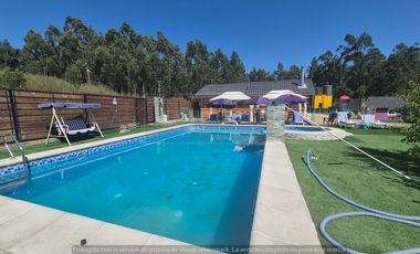 Espectacular casa con piscina en parcela en arriendo