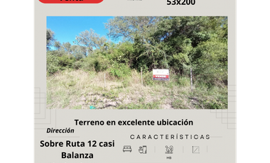 Vendo terreno sobre ruta 12 Riachuelo Corrientes