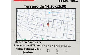 venta de Terreno en calle Sánchez de Bustamante