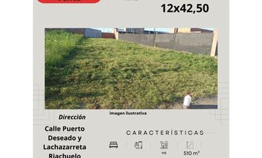 Vendo Terreno en Riachuelo Corrientes por Calle Puerto Deseado