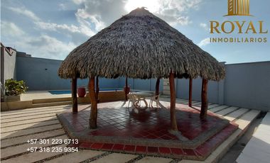 PUNTA ROCA PUERTO COLOMBIA ATLANTICO CASA FRENTE AL MAR 259 M2