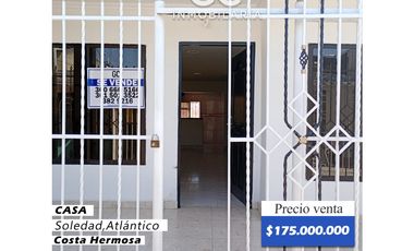 Se vende casa Costa hermosa - Soledad