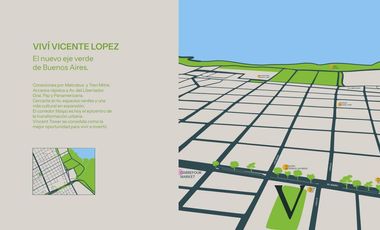 Vincent Tower 3 ambientes, lanzamiento Exclusivo con financiacion propia en Vicente Lopez