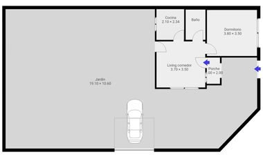 Venta Casa americana techo de losa ideal ampliación