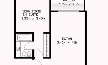 Espectacular Departamento de 2 amb con toilette - cochera.  Quartier Boulevard