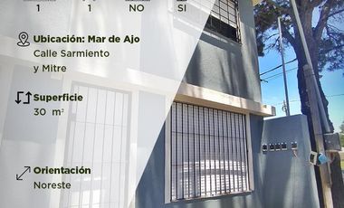 Casa a 400 metros del mar en Mar de Ajo - Sarmiento y Mitre