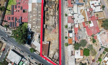 Terreno mixto en venta en Huentitán Guadalajara 2,446 m² para departamentos.